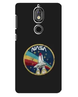 Чехол для Nokia 7 с картинкой «NASA — эмблема миссии»