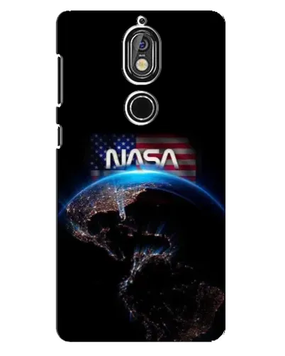 Чехол для Nokia 7 с картинкой «Земля из космоса NASA»