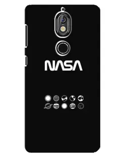 Чехол для Nokia 7 с картинкой «NASA — технический принт»