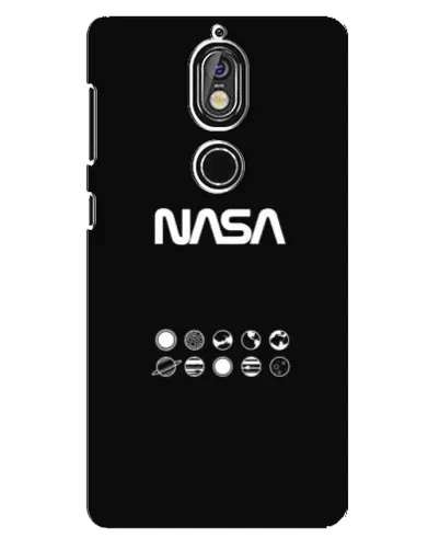 Чехол для Nokia 7 с картинкой «NASA — технический принт»