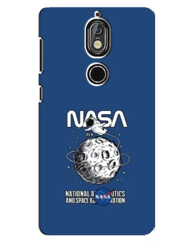 Чехол для Nokia 7 с картинкой «NASA — лунная миссия»