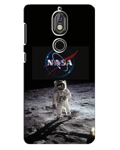 Чехол для Nokia 7 с картинкой «Астронавт на Луне»