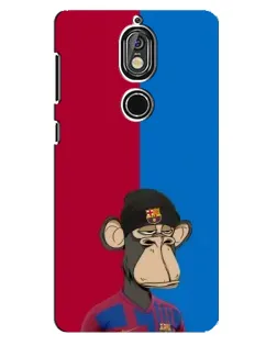 Чехол для Nokia 7 с картинкой «Bored Ape — фанат Барсы»
