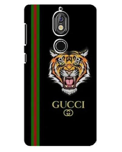 Чехол для Nokia 7 с картинкой «Тигр Gucci»