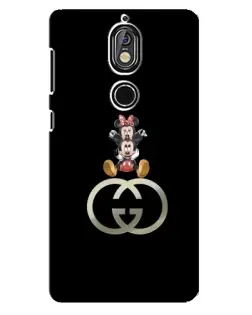 Чохол для Nokia 7 з картинкою «Мінні Маус на лого» Чохол для Nokia 7 з картинкою «Мінні Маус на лого»
