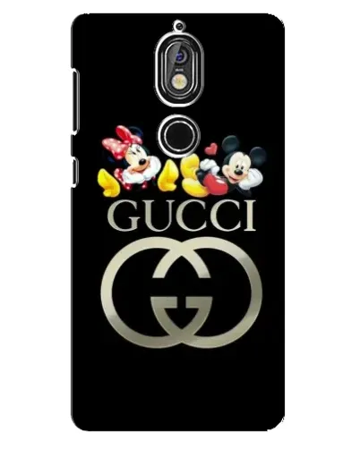 Чехол для Nokia 7 с картинкой «Gucci — герои Disney»