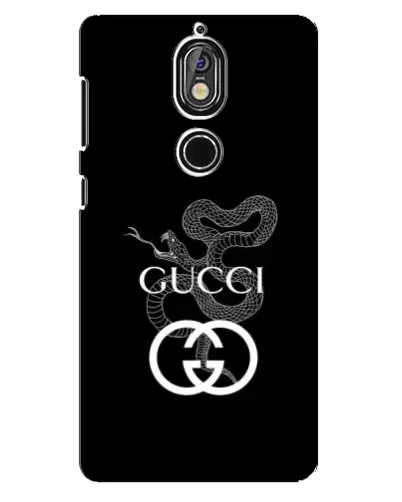 Чехол для Nokia 7 с картинкой «Gucci — серебряная змея»