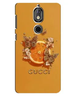 Чохол для Nokia 7 з картинкою «Gucci — золоті метелики» Чохол для Nokia 7 з картинкою «Gucci — золоті метелики»