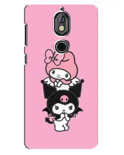 Чохол для Nokia 7 з картинкою «My Melody та Kuromi»