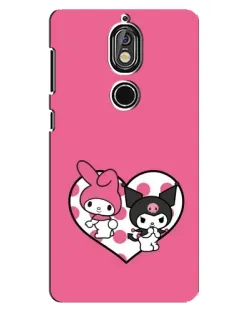 Чохол для Nokia 7 з картинкою «Kuromi та My Melody»
