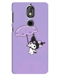Чохол для Nokia 7 з картинкою «Kuromi з парасолькою»