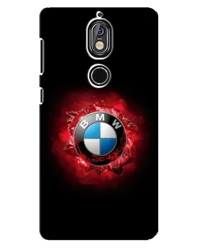 Чехол для Nokia 7 с картинкой «Логотип BMW — вспышка»