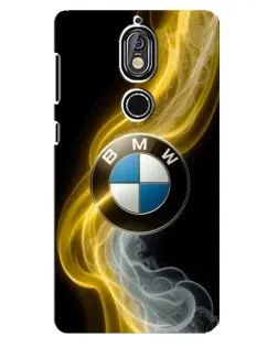 Чехол для Nokia 7 с картинкой «Золотистый дым BMW» Чехол для Nokia 7 с картинкой «Золотистый дым BMW»