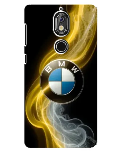 Чехол для Nokia 7 с картинкой «Золотистый дым BMW»