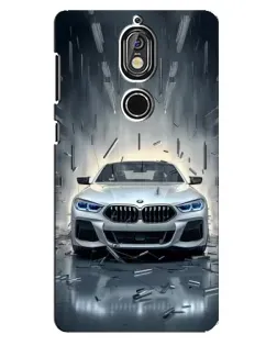 Чехол для Nokia 7 с картинкой «BMW в свете фар» Чехол для Nokia 7 с картинкой «BMW в свете фар»