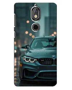 Чехол для Nokia 7 с картинкой «BMW в огнях города» Чехол для Nokia 7 с картинкой «BMW в огнях города»