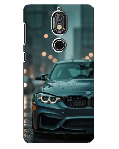 Чехол для Nokia 7 с картинкой «BMW в огнях города»