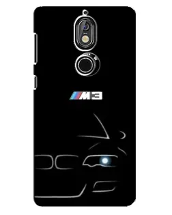 Чехол для Nokia 7 с картинкой «Минималистичный принт BMW M3» Чехол для Nokia 7 с картинкой «Минималистичный принт BMW M3»