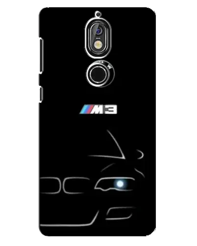Чехол для Nokia 7 с картинкой «Минималистичный принт BMW M3»