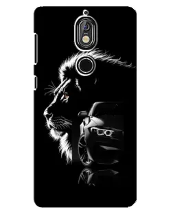Чехол для Nokia 7 с картинкой «BMW и лев» Чехол для Nokia 7 с картинкой «BMW и лев»