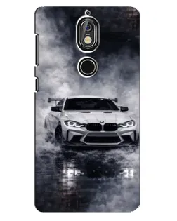 Чехол для Nokia 7 с картинкой «BMW сквозь туман» Чехол для Nokia 7 с картинкой «BMW сквозь туман»