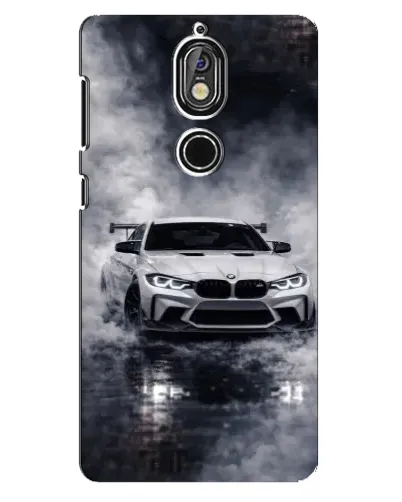 Чехол для Nokia 7 с картинкой «BMW сквозь туман»