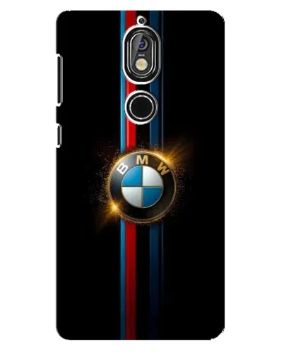 Чехол для Nokia 7 с картинкой «BMW M-Power неон»