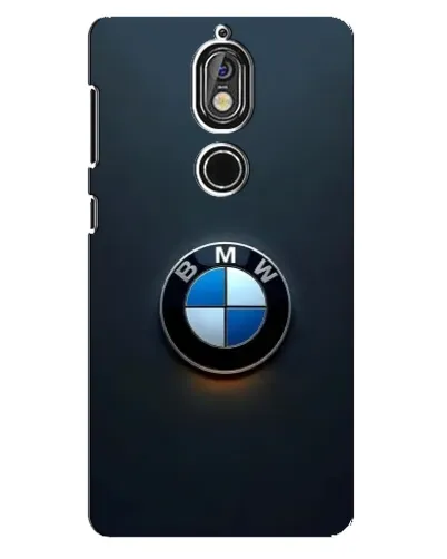 Чехол для Nokia 7 с картинкой «Логотип BMW — минимализм»