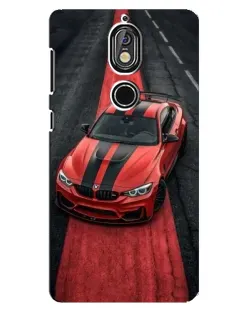 Чехол для Nokia 7 с картинкой «BMW на красной дорожке» Чехол для Nokia 7 с картинкой «BMW на красной дорожке»