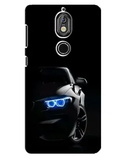 Чехол для Nokia 7 с картинкой «BMW — ночной взгляд» Чехол для Nokia 7 с картинкой «BMW — ночной взгляд»