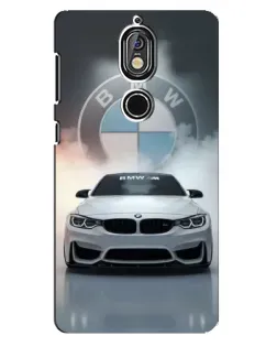 Чехол для Nokia 7 с картинкой «BMW в белом дыму» Чехол для Nokia 7 с картинкой «BMW в белом дыму»