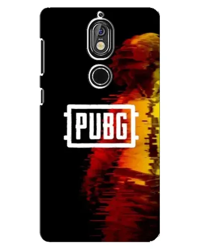 Чехол для Nokia 7 с картинкой «Яркий логотип PUBG» Чехол для Nokia 7 с картинкой «Яркий логотип PUBG»