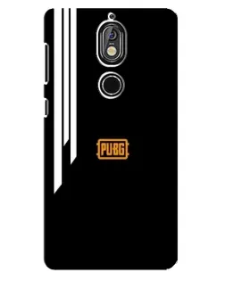 Чехол для Nokia 7 с картинкой «PUBG — вертикальные линии»