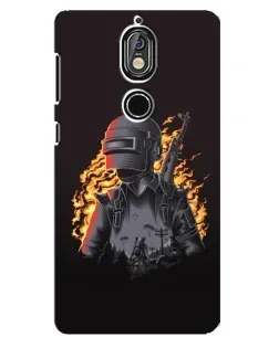 Чохол для Nokia 7 з картинкою «PUBG — вогняний силует» Чохол для Nokia 7 з картинкою «PUBG — вогняний силует»