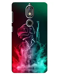 Чохол для Nokia 7 з картинкою «PUBG — вогняний воїн» Чохол для Nokia 7 з картинкою «PUBG — вогняний воїн»