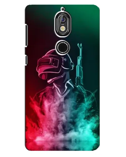 Чехол для Nokia 7 с картинкой «PUBG — огненный воин» Чехол для Nokia 7 с картинкой «PUBG — огненный воин»