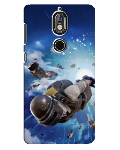 Чехол для Nokia 7 с картинкой «Десант PUBG — прыжок» Чехол для Nokia 7 с картинкой «Десант PUBG — прыжок»