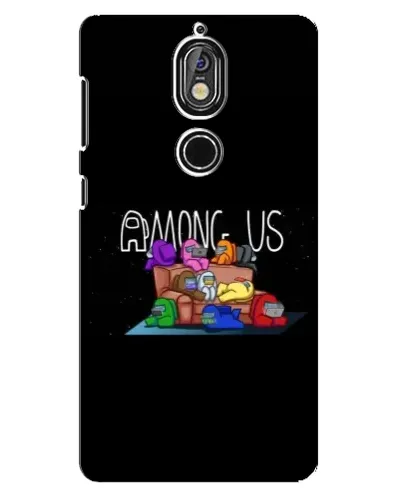 Чехол для Nokia 7 с картинкой «Логотип Among Us» Чехол для Nokia 7 с картинкой «Логотип Among Us»