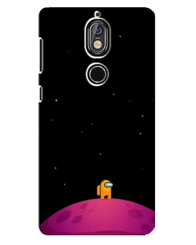 Чехол для Nokia 7 с картинкой «Одинокий герой на планете» Чехол для Nokia 7 с картинкой «Одинокий герой на планете»