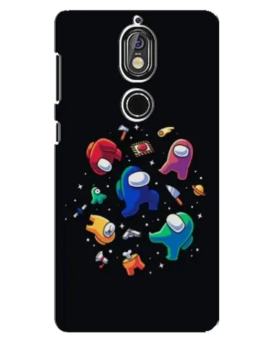 Чехол для Nokia 7 с картинкой «Among Us космос» Чехол для Nokia 7 с картинкой «Among Us космос»