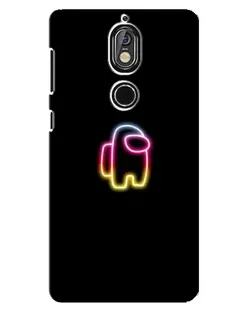 Чехол для Nokia 7 с картинкой «Among Us градиент» Чехол для Nokia 7 с картинкой «Among Us градиент»