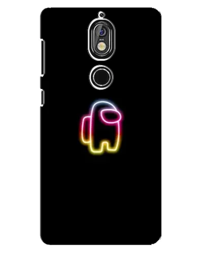 Чехол для Nokia 7 с картинкой «Among Us градиент» Чехол для Nokia 7 с картинкой «Among Us градиент»