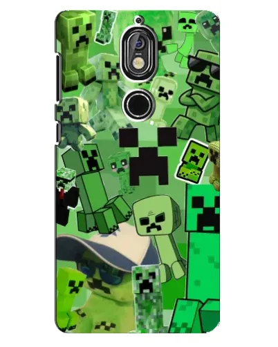 Чохол для Nokia 7 з картинкою «Кріпери Minecraft» Чохол для Nokia 7 з картинкою «Кріпери Minecraft»