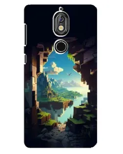 Чехол для Nokia 7 с картинкой «Вид из пещеры»