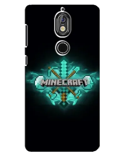 Чохол для Nokia 7 з картинкою «Minecraft Diamond лого» Чохол для Nokia 7 з картинкою «Minecraft Diamond лого»