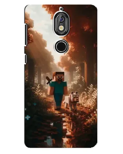 Чохол для Nokia 7 з картинкою «Стів у лісі» Чохол для Nokia 7 з картинкою «Стів у лісі»