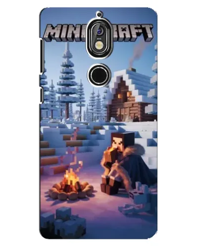 Чохол для Nokia 7 з картинкою «Зимовий Minecraft» Чохол для Nokia 7 з картинкою «Зимовий Minecraft»