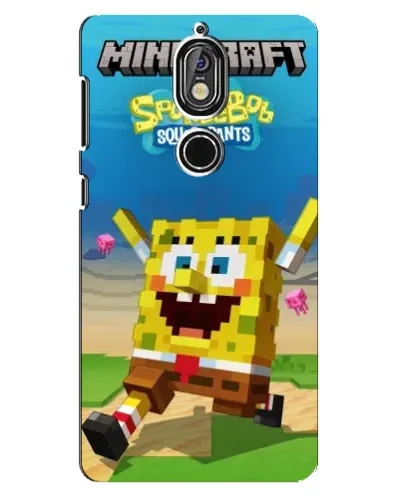 Чохол для Nokia 7 з картинкою «Губка Боб Minecraft» Чохол для Nokia 7 з картинкою «Губка Боб Minecraft»