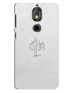 Чохол для Nokia 7 з картинкою «Івана 3:16 Хрест» Чохол для Nokia 7 з картинкою «Івана 3:16 Хрест»