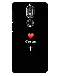 Чохол для Nokia 7 з картинкою «Серце - Jesus» Чохол для Nokia 7 з картинкою «Серце - Jesus»
